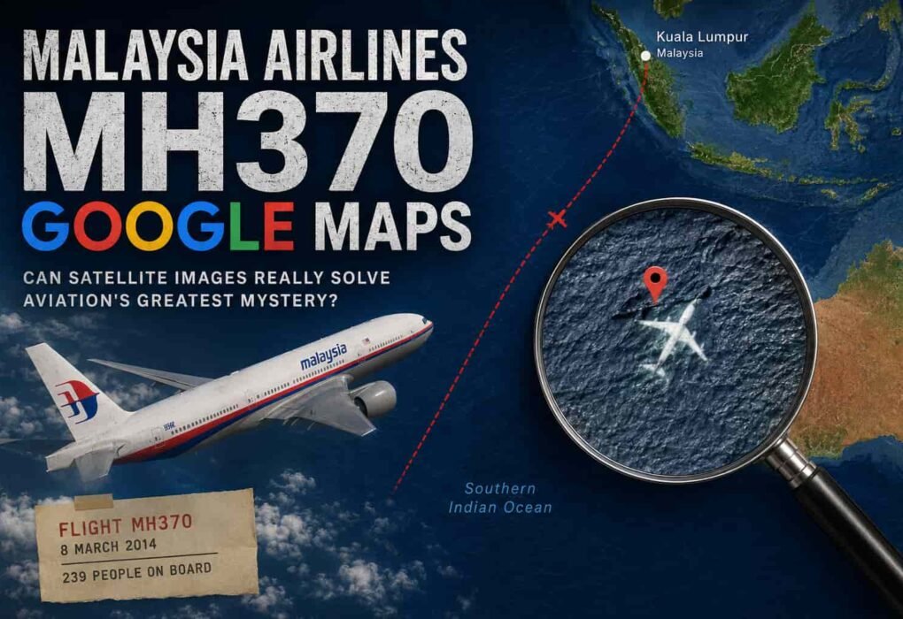 Malaysia Airlines MH370 Google Maps